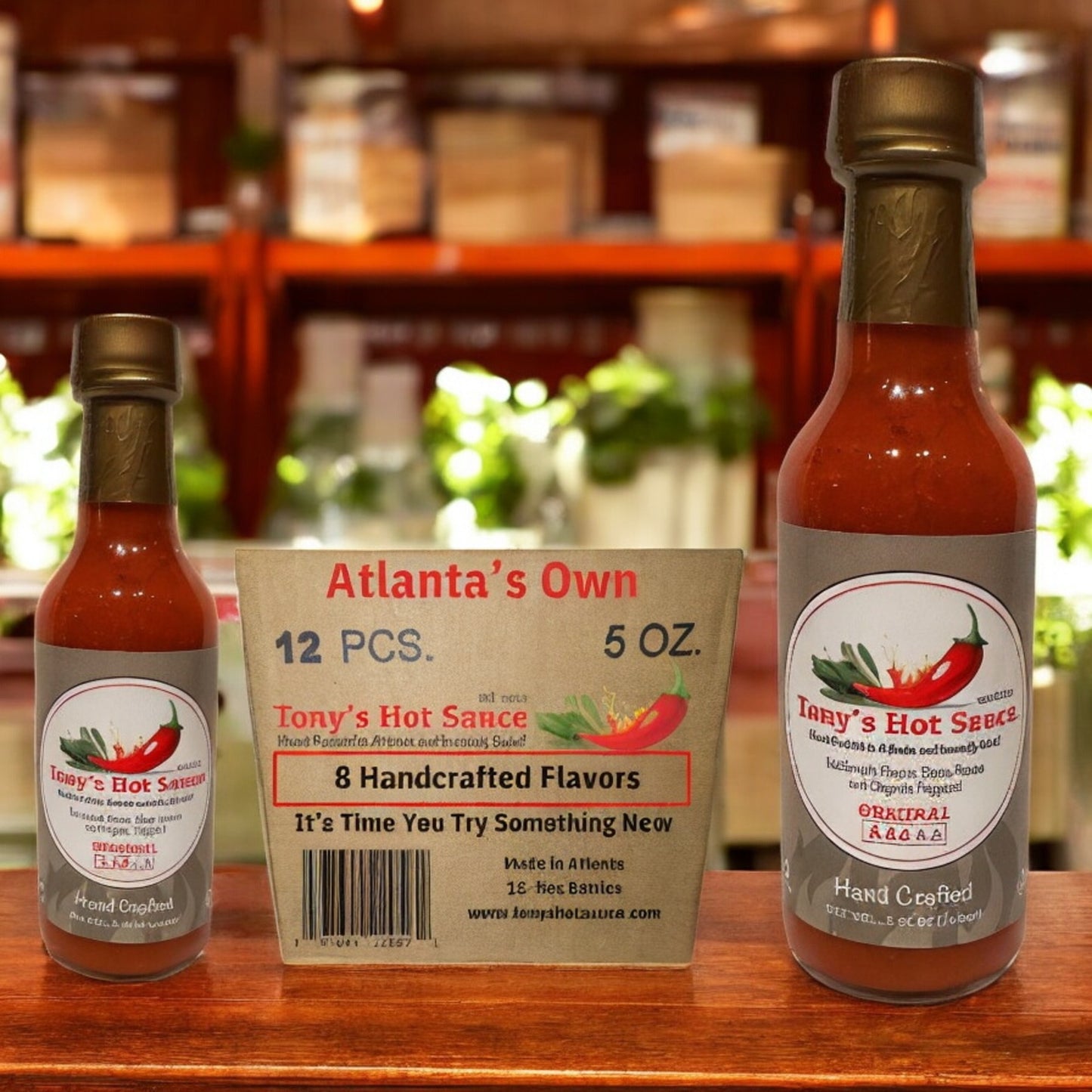 Tony's Handcrafted Hot Sauce-5oz 12 Bottle Case Pack-Original