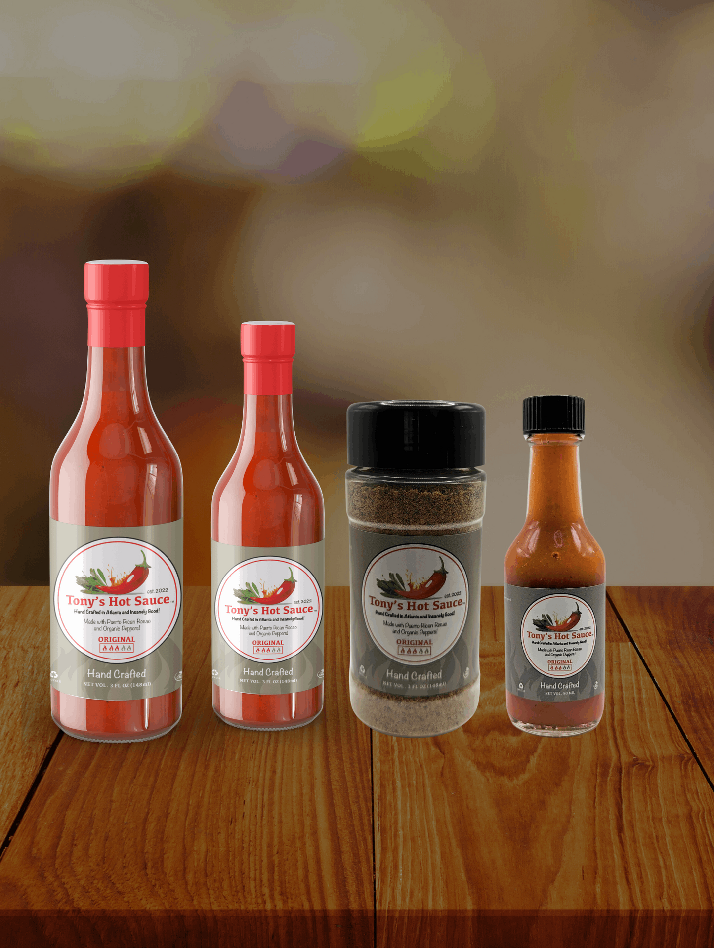 Tony's Handcrafted Hot Sauce- Original Hot Sauce Gift Set - Tony's Hot Sauce Company