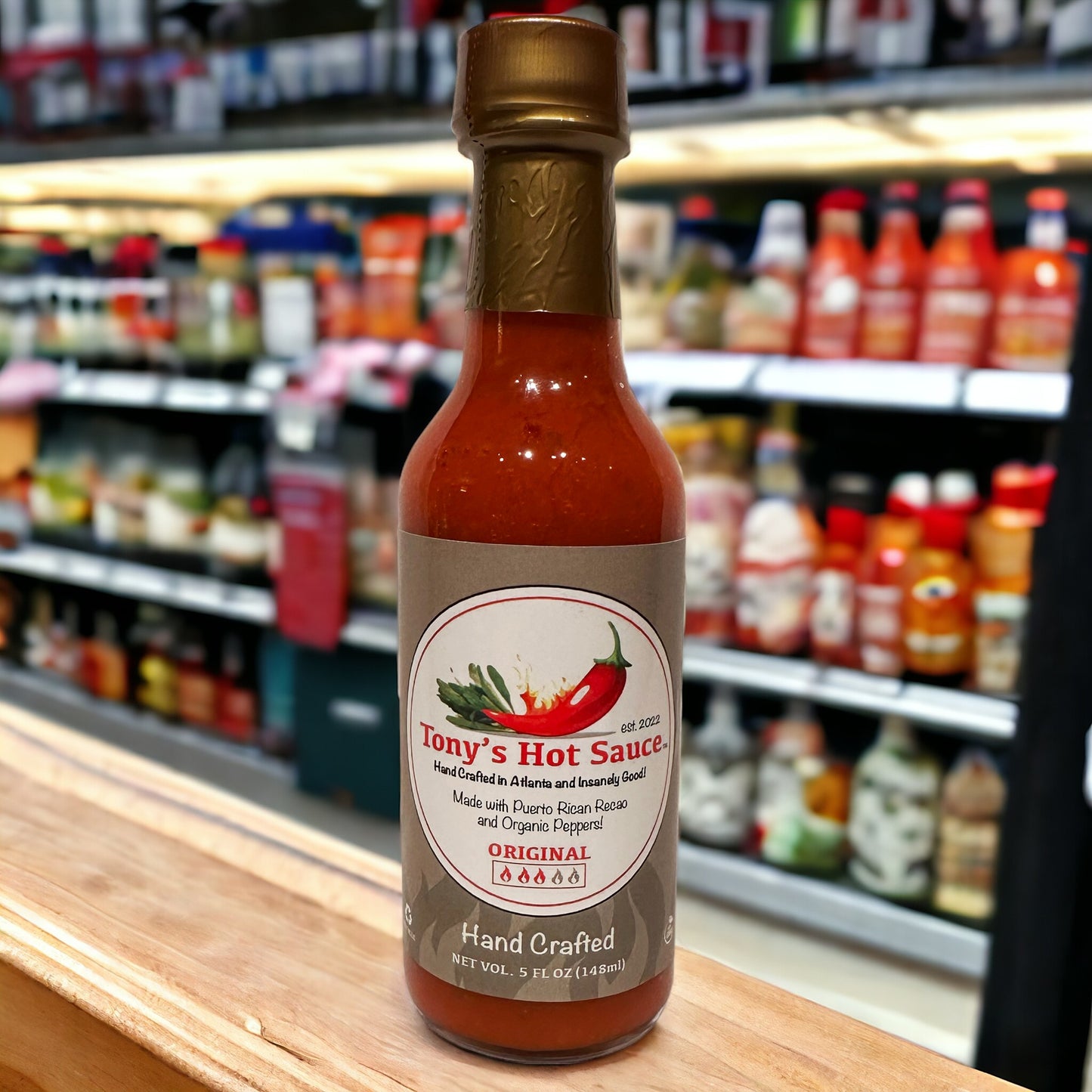 Tony's Handcrafted Hot Sauce-5oz 12 Bottle Case Pack-Original