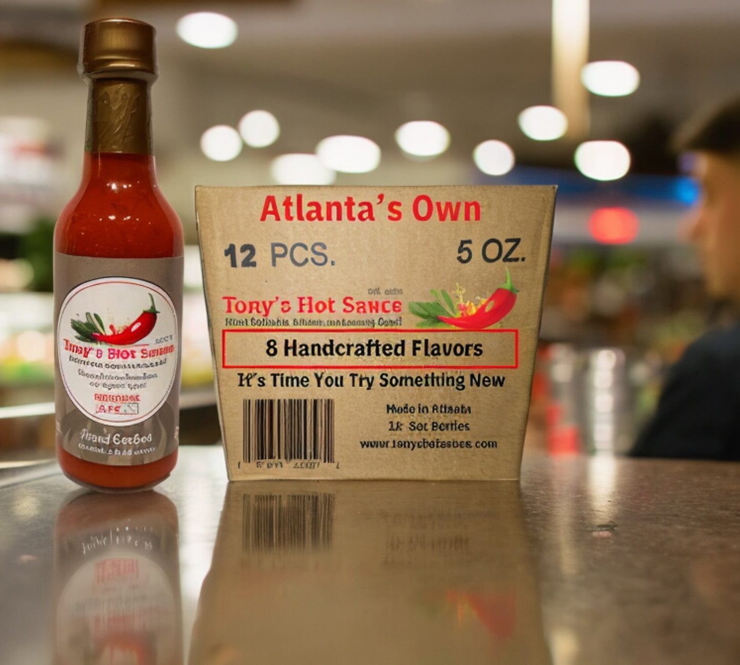 Tony's Handcrafted Hot Sauce-5oz 12 Bottle Case Pack-Original