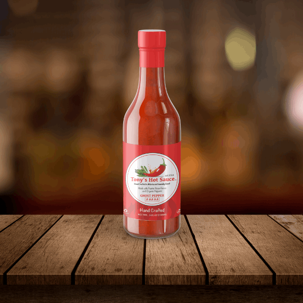 Tony's Handcrafted "Ghost Pepper" Hot Sauce 5oz - Tony's Hot Sauce Company