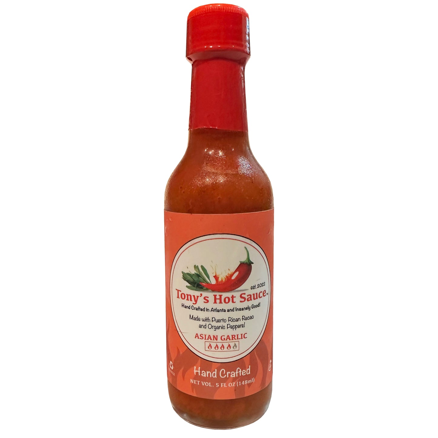 Tony's Handcrafted - "Asian Garlic" Hot Sauce 5 oz