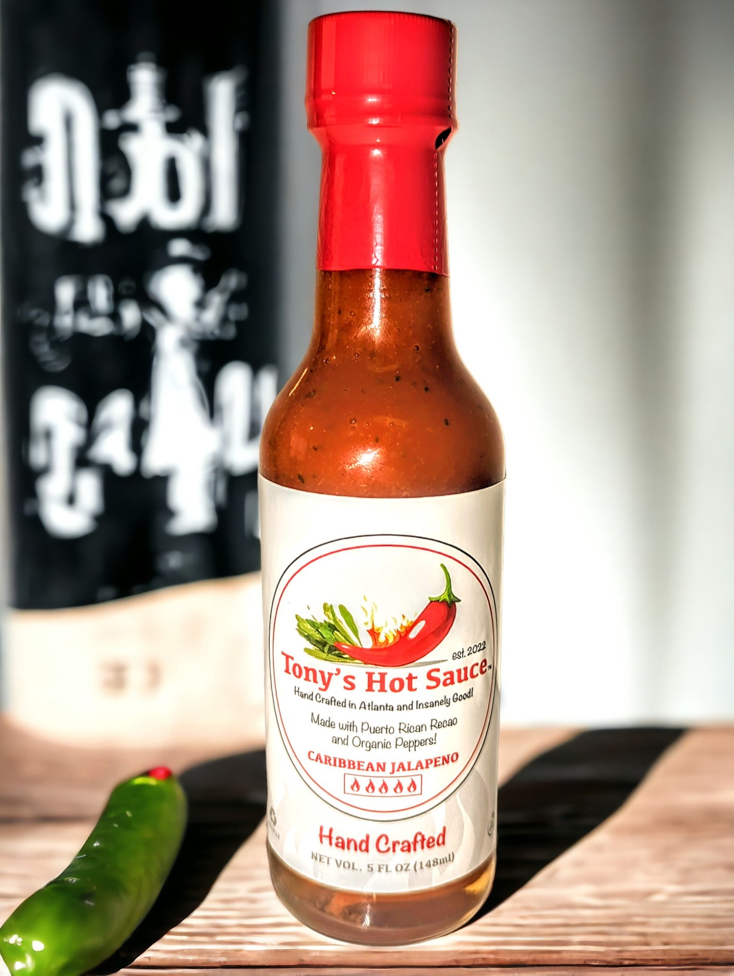 Salsa picante artesanal "Caribbean Jalapeño" de Tony, 5 oz