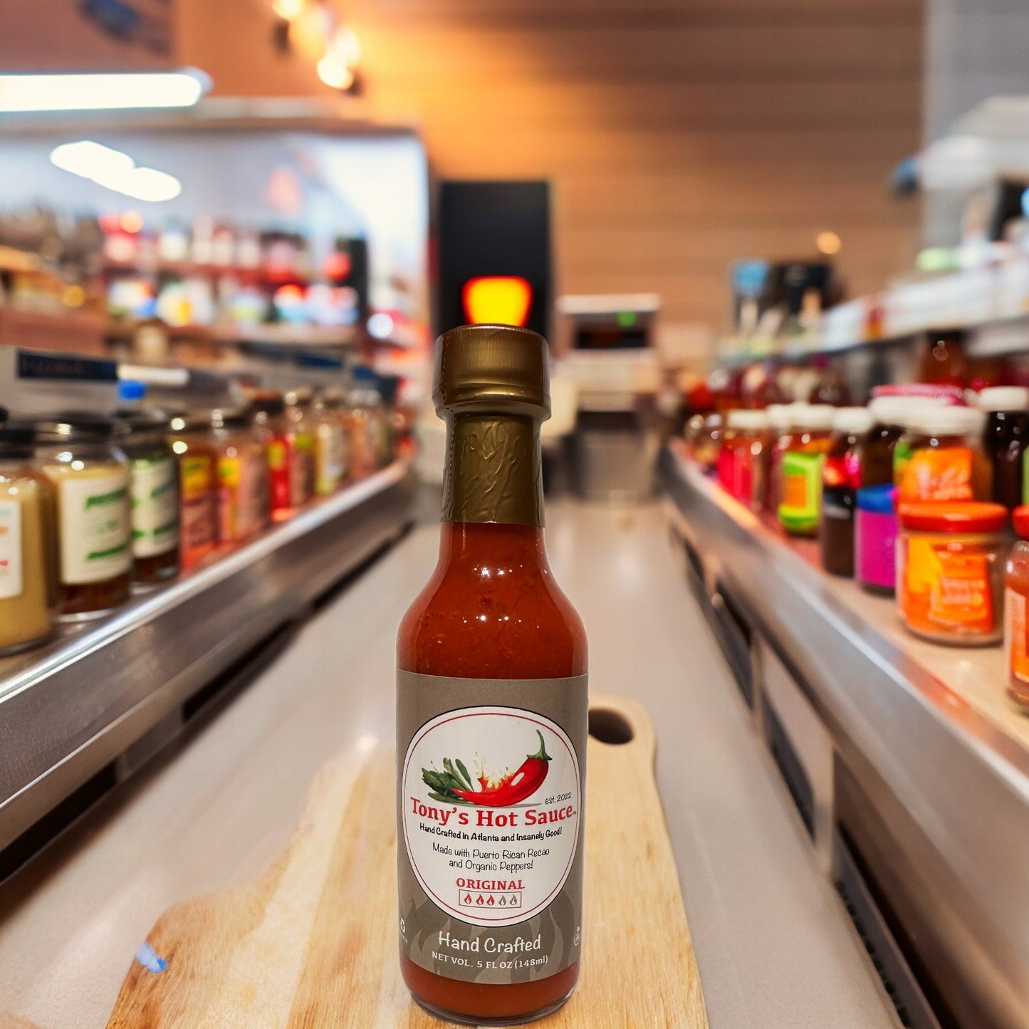 Salsa picante artesanal de Tony, sabor original, paquete de 3