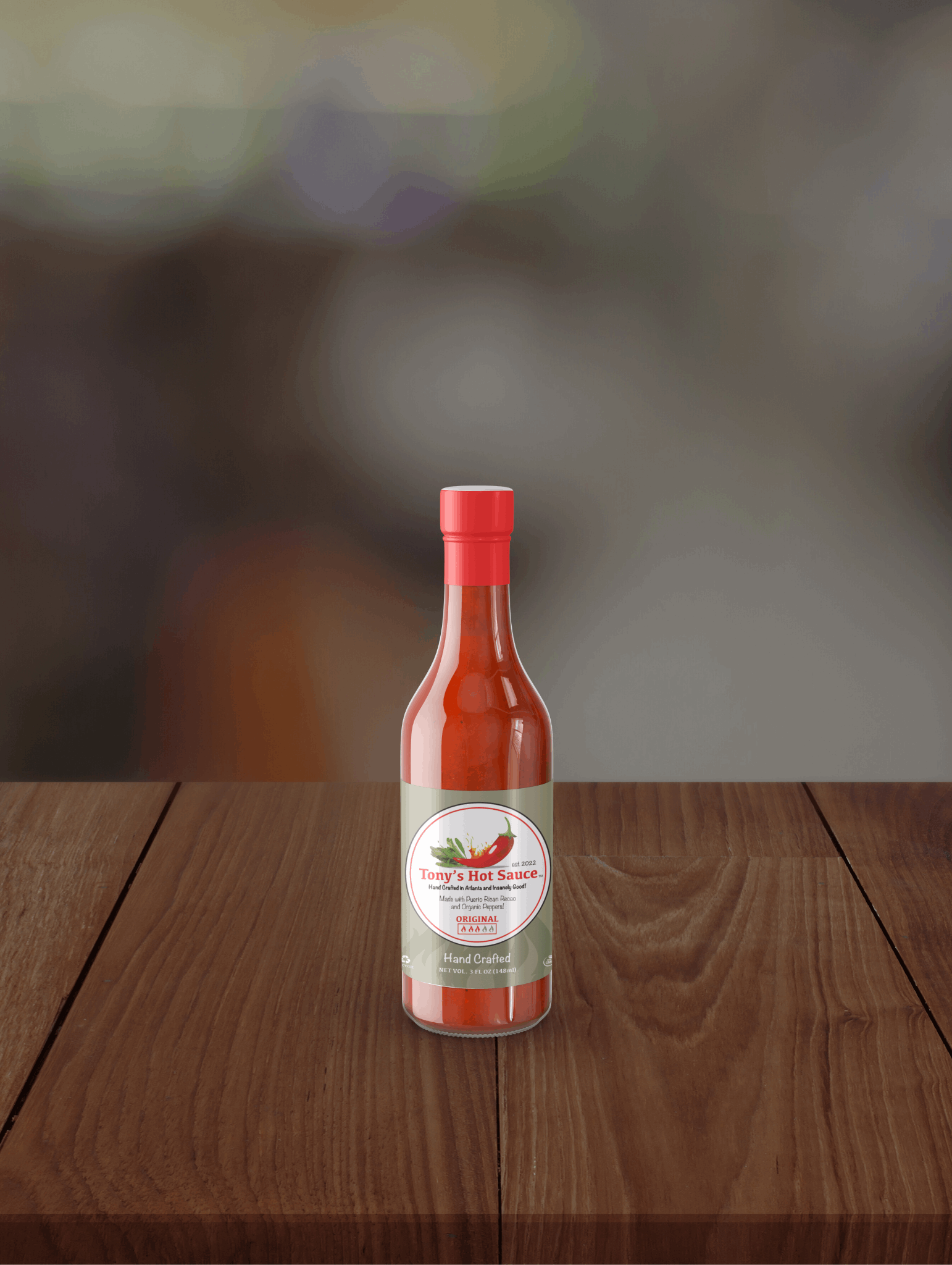 Tony's Handcrafted Hot Sauce- Original Flavor 3.oz Bottle - Tony's Hot Sauce Company