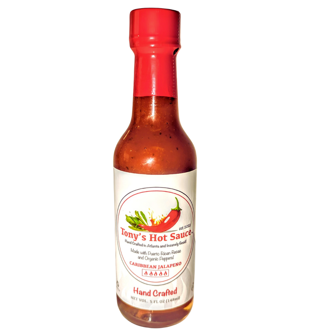 Tony's Handcrafted "Caribbean Jalapeno" Hot Sauce 5 Oz