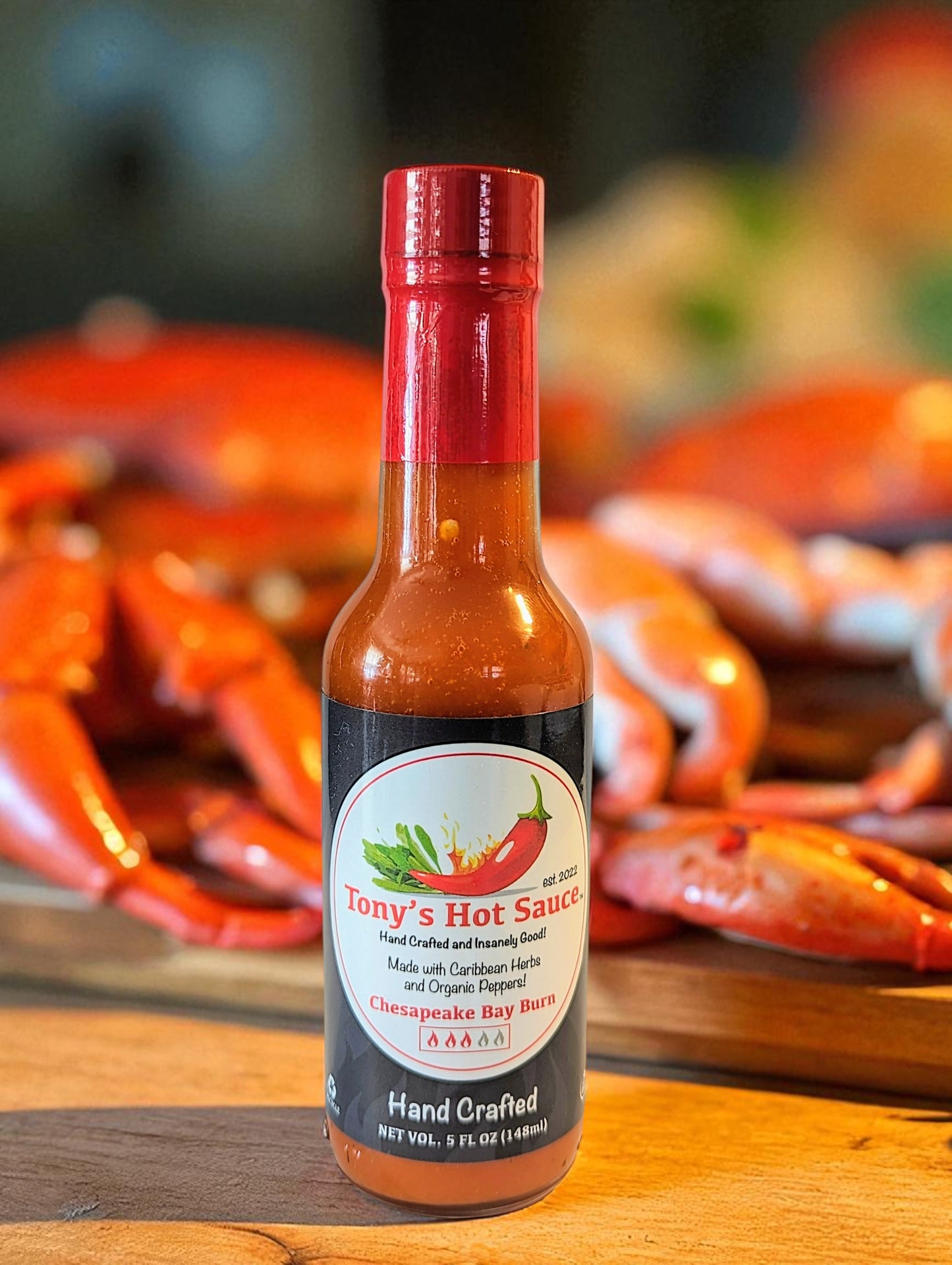 Tony's Handcrafted Hot Sauce- Chesapeake Bay Burn 5oz Bottle