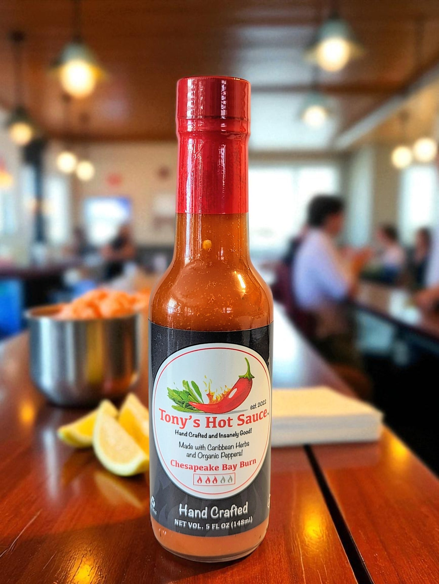 Tony's Handcrafted Hot Sauce- Chesapeake Bay Burn 5oz Bottle